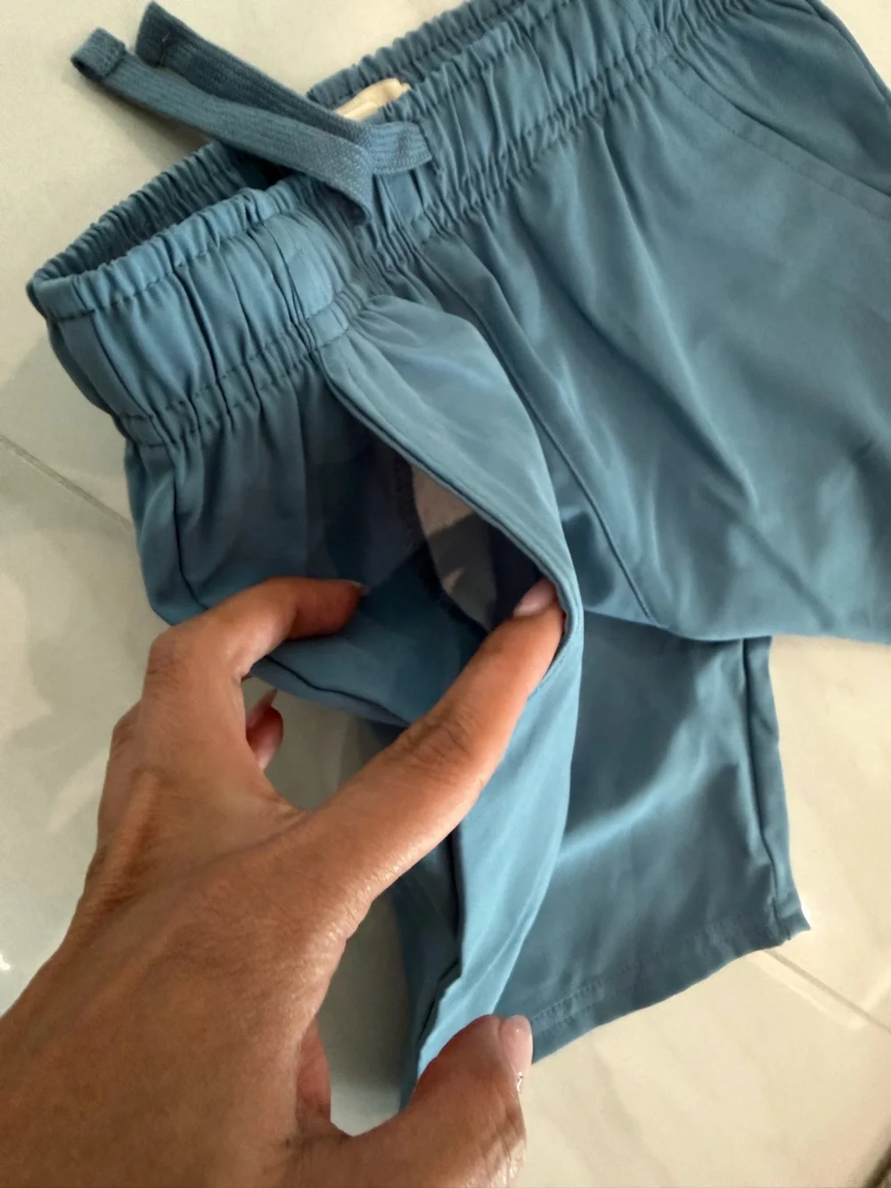 Never worn* Boys Blue Stretch Drawstring Shorts